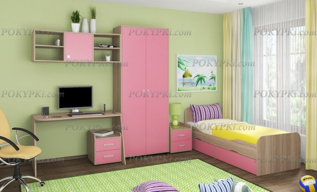 Модульная детская комната Дельта 10-дуб сонома Модульная детская комната Дельта 10-дуб сонома