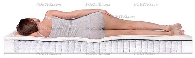 Умеренно мягкая сторона с латексом Умеренно мягкая сторона с латексом