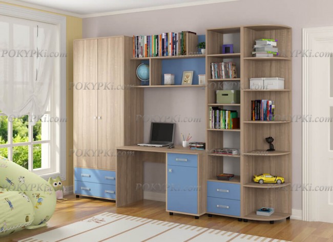 Модульная детская комната Дельта 11-дуб сонома Модульная детская комната Дельта 11-дуб сонома