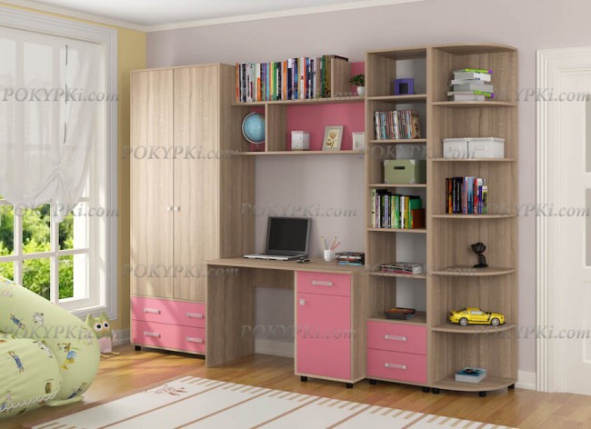 Модульная детская комната Дельта 11-дуб сонома Модульная детская комната Дельта 11-дуб сонома