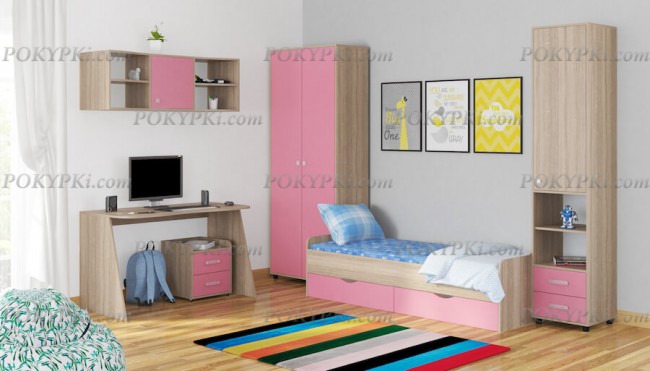 Модульная детская комната Дельта 13-дуб сонома Модульная детская комната Дельта 13-дуб сонома