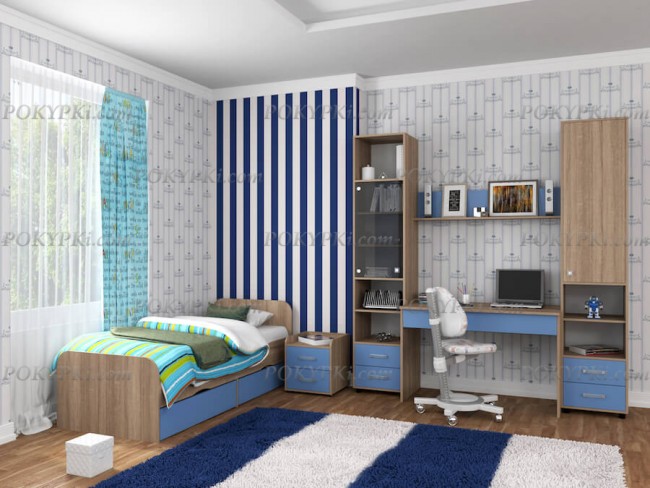 Модульная детская комната Дельта 14-дуб сонома Модульная детская комната Дельта 14-дуб сонома