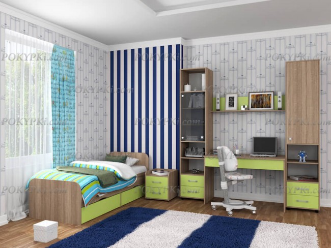 Модульная детская комната Дельта 14-дуб сонома Модульная детская комната Дельта 14-дуб сонома