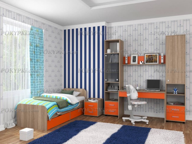 Модульная детская комната Дельта 14-дуб сонома Модульная детская комната Дельта 14-дуб сонома