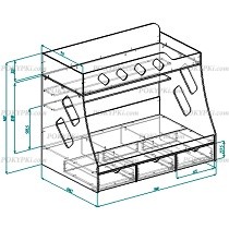 Модульная детская комната Дельта 15