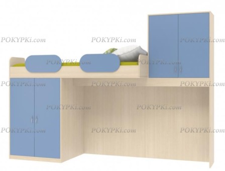 Кровать-чердак со шкафом Дельта 18.04 Кровать-чердак со шкафом Дельта 18.04