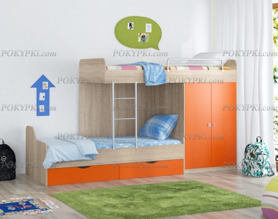 Кровать двухъярусная Дельта 18.04.01 Кровать двухъярусная Дельта 18.04.01