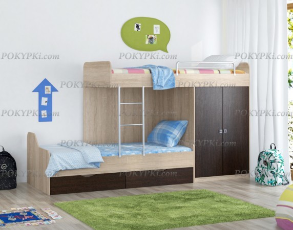 Кровать двухъярусная Дельта 18.04.01 Кровать двухъярусная Дельта 18.04.01