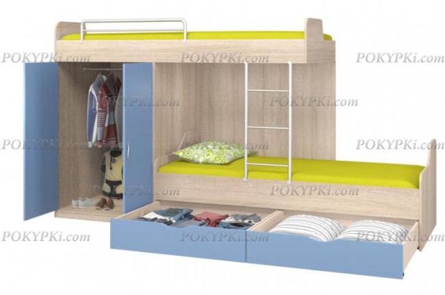 Кровать двухъярусная Дельта 18.04.01 Кровать двухъярусная Дельта 18.04.01