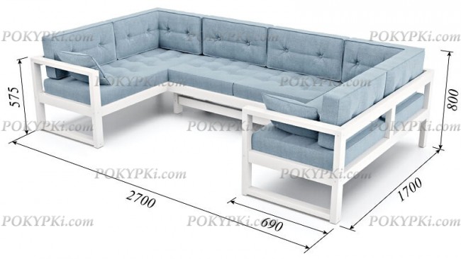 Диван Астер П-образный