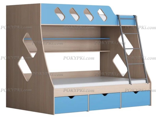 Кровать двухъярусная с бортиками Дельта 20.01 Кровать двухъярусная с бортиками Дельта 20.01