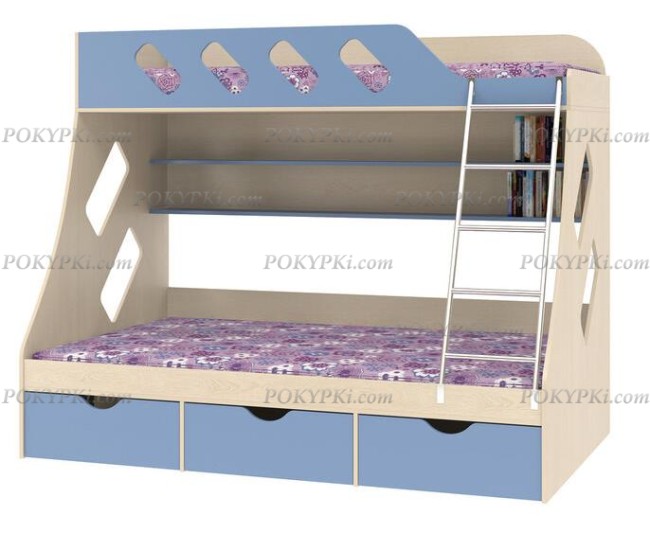 Кровать двухъярусная с бортиками Дельта 20.01 Кровать двухъярусная с бортиками Дельта 20.01