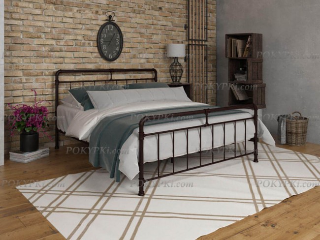 Двухспальная кровать «Авила» (цвет: коричневый) Двухспальная кровать «Авила» (цвет: коричневый)