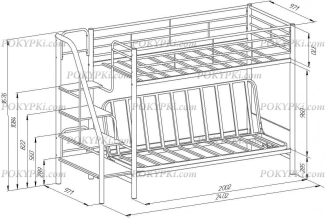 Кровать двухъярусная Кровать двухъярусная