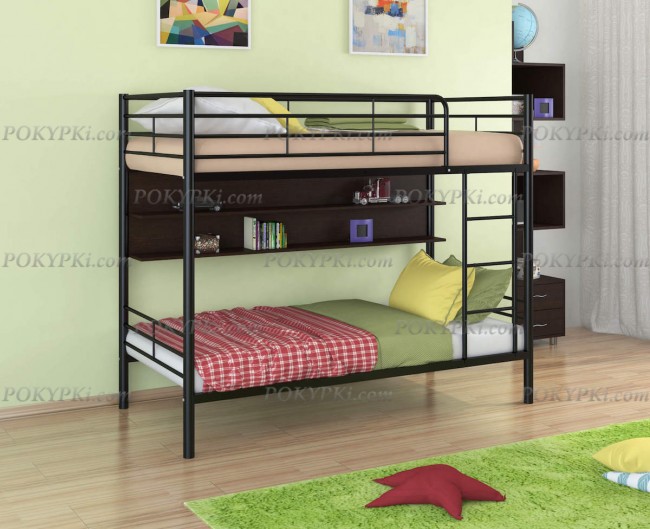 Двухъярусная кровать Севилья 3-с полкой дуб Двухъярусная кровать Севилья 3-с полкой дуб