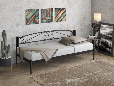 Металлическая кровать тахта Оптима Металлическая кровать тахта Оптима