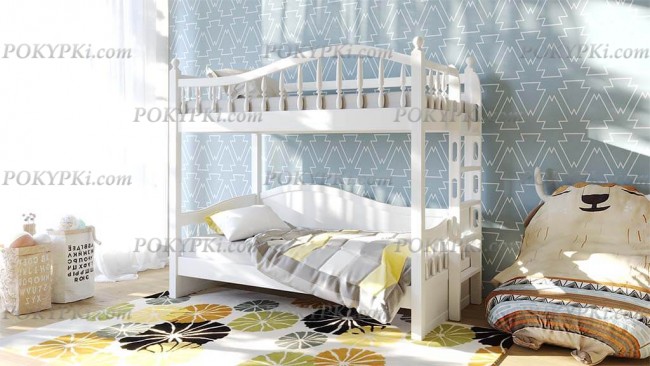 кровать двухъярусная Никки из массива