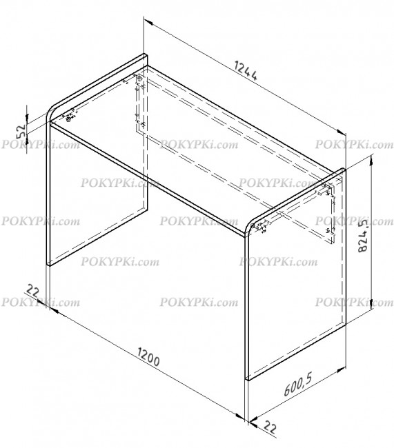 Компьютерный стол Дельта Сильвер 15.03 Компьютерный стол Дельта Сильвер 15.03