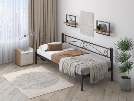 Металлическая кровать тахта Шарм  Металлическая кровать тахта Шарм